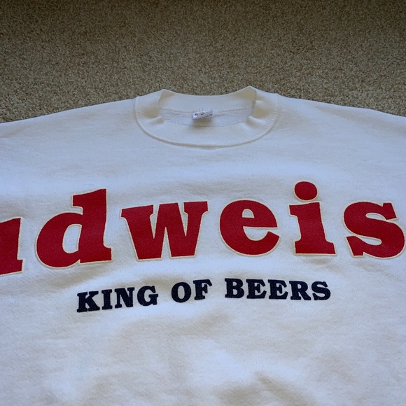 ‼️SOLD‼️ Vintage Budweiser Huge Spell-Out Crewneck - Picture 3 of 7